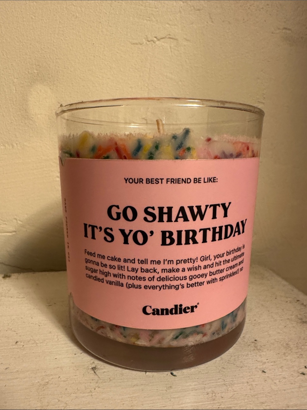 Candier Birthday Cake Scented Candle, Giftable